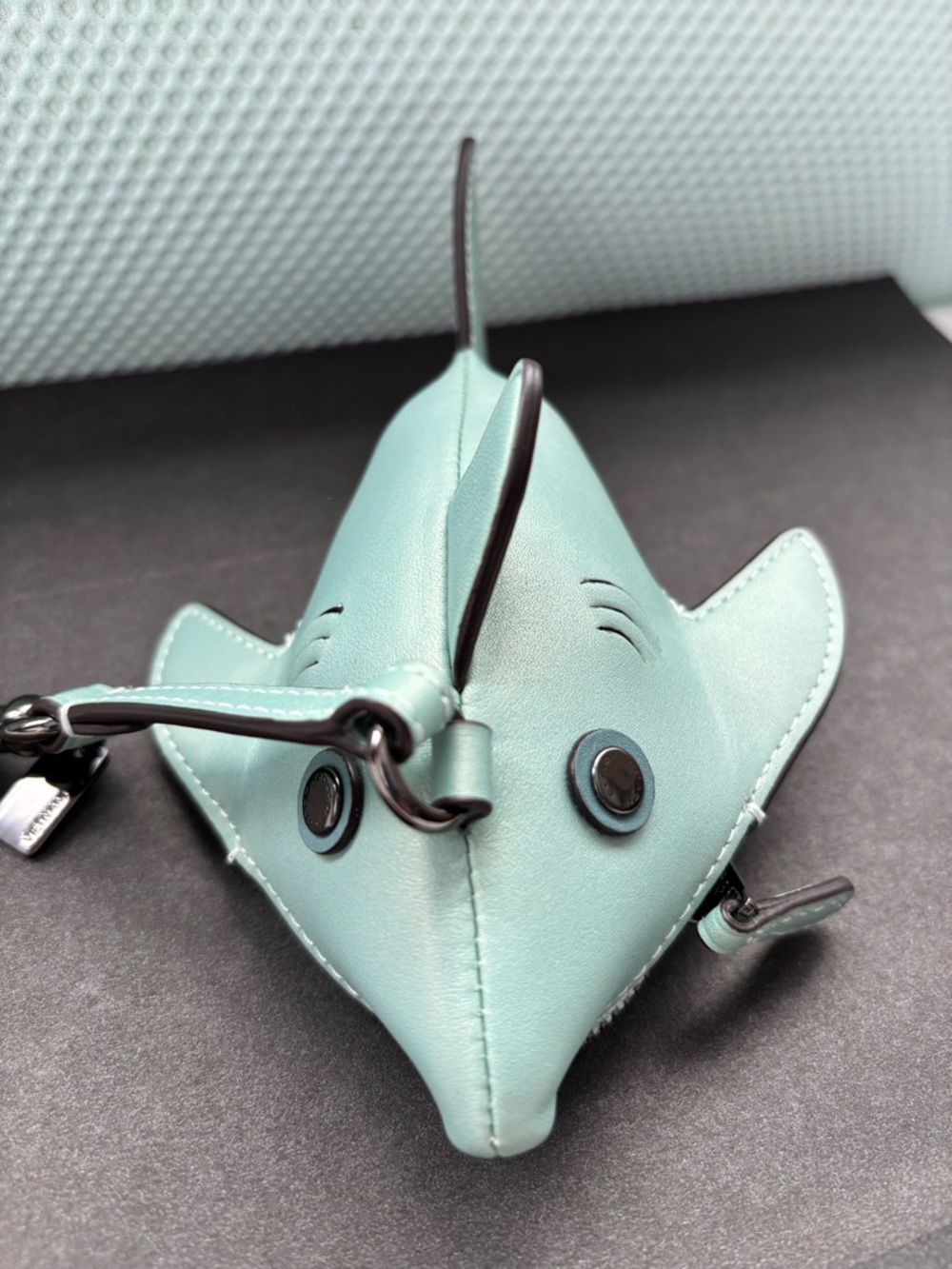 Coach Shark Coin Case Bag Charm - Picture 2 of 10